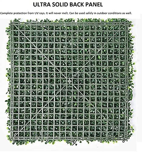 Image of Wall Grass (2 Pcs), Artificial Grass for Wall Decoration, Vertical Garden Artificial Mat, Artificial Grass Tiles for Balcony and Garden (Purple, 50cm x 50cm x 8cm, Plastic, Pack of 2)