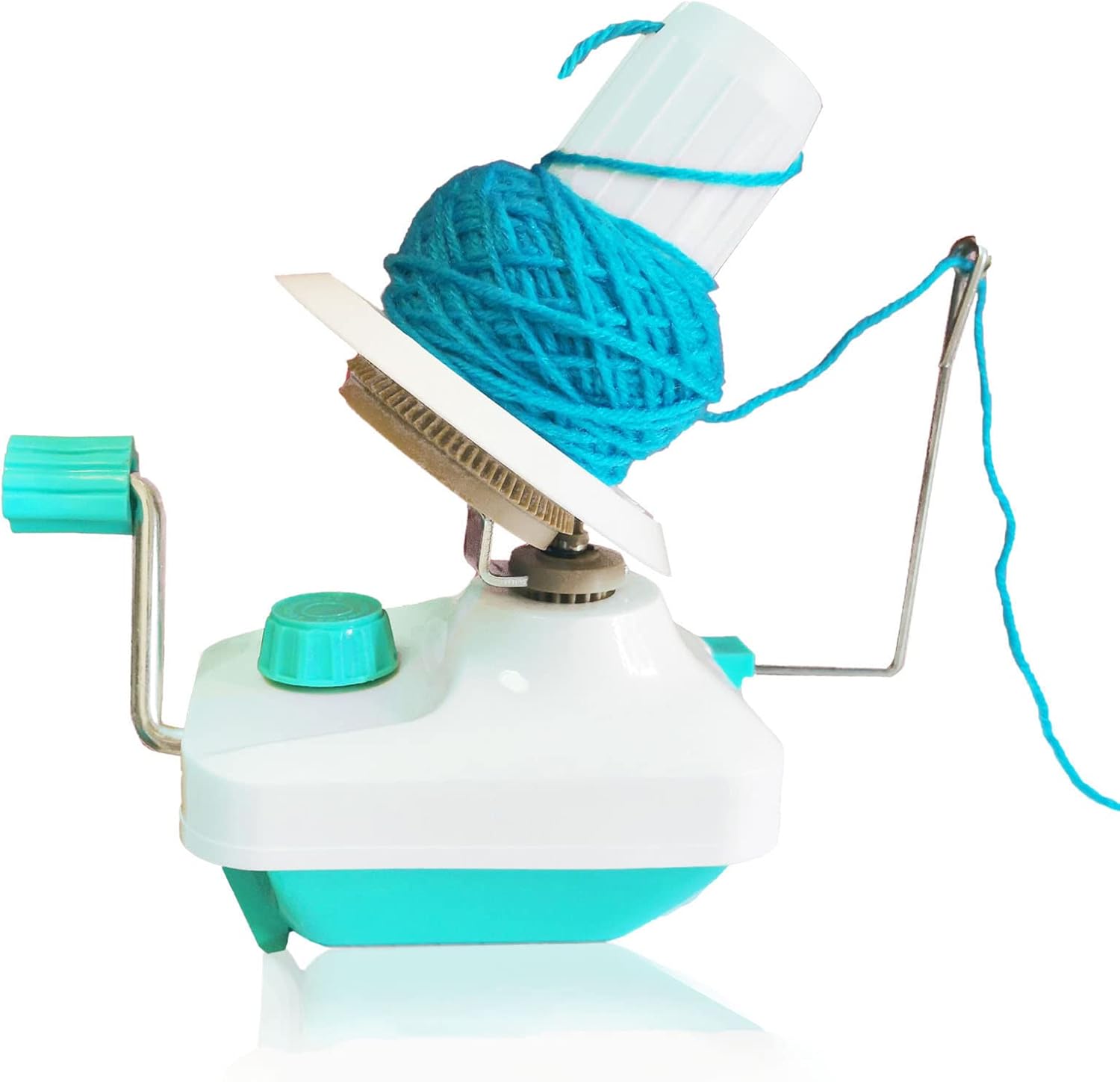 Green Blue Yarn Ball Winder Hand Operated Winding Wool