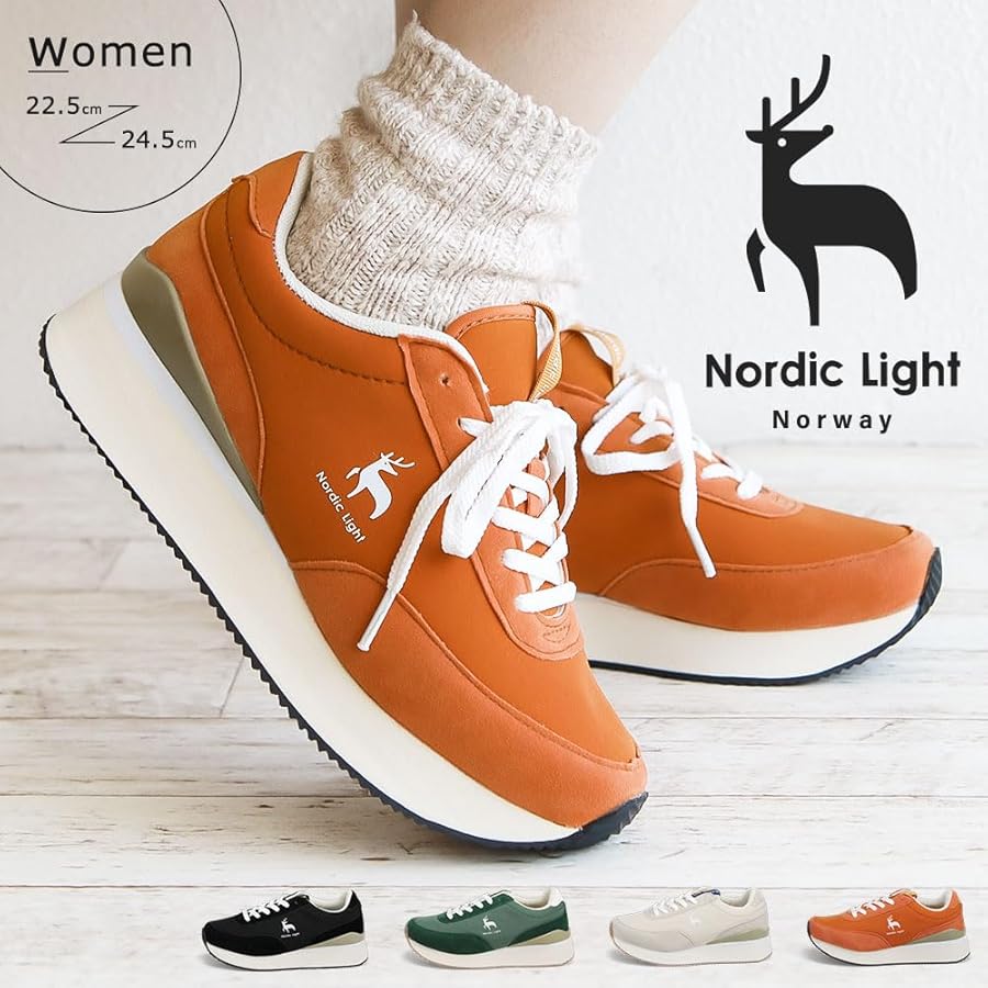 Amazon | [セレブル] ノルディックライト スニーカー レディース