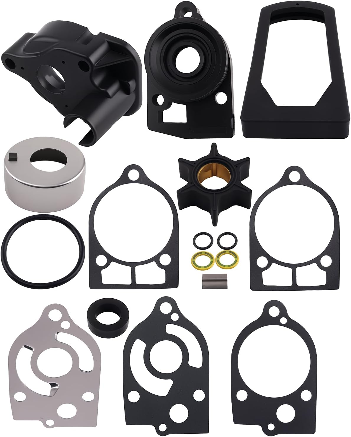 maXpeedingrods Water Pump Impeller Kit for Mercury 30 35 40 45 50 60 65 70 HP Outboards Motor Replacement 46-77177A3, 18-3324, 12100
