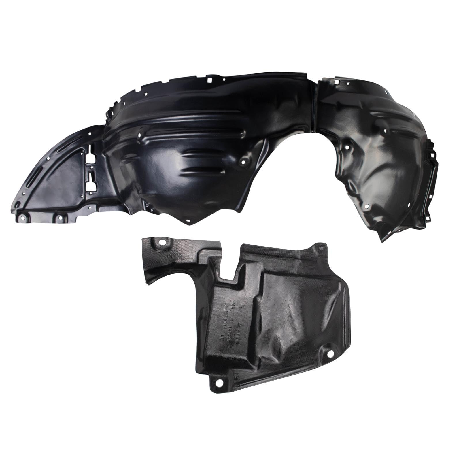 TRQ Front Inner Fender Liner Set Compatible with 2017-2021 Mazda CX-5 MA1249149 MA1250116
