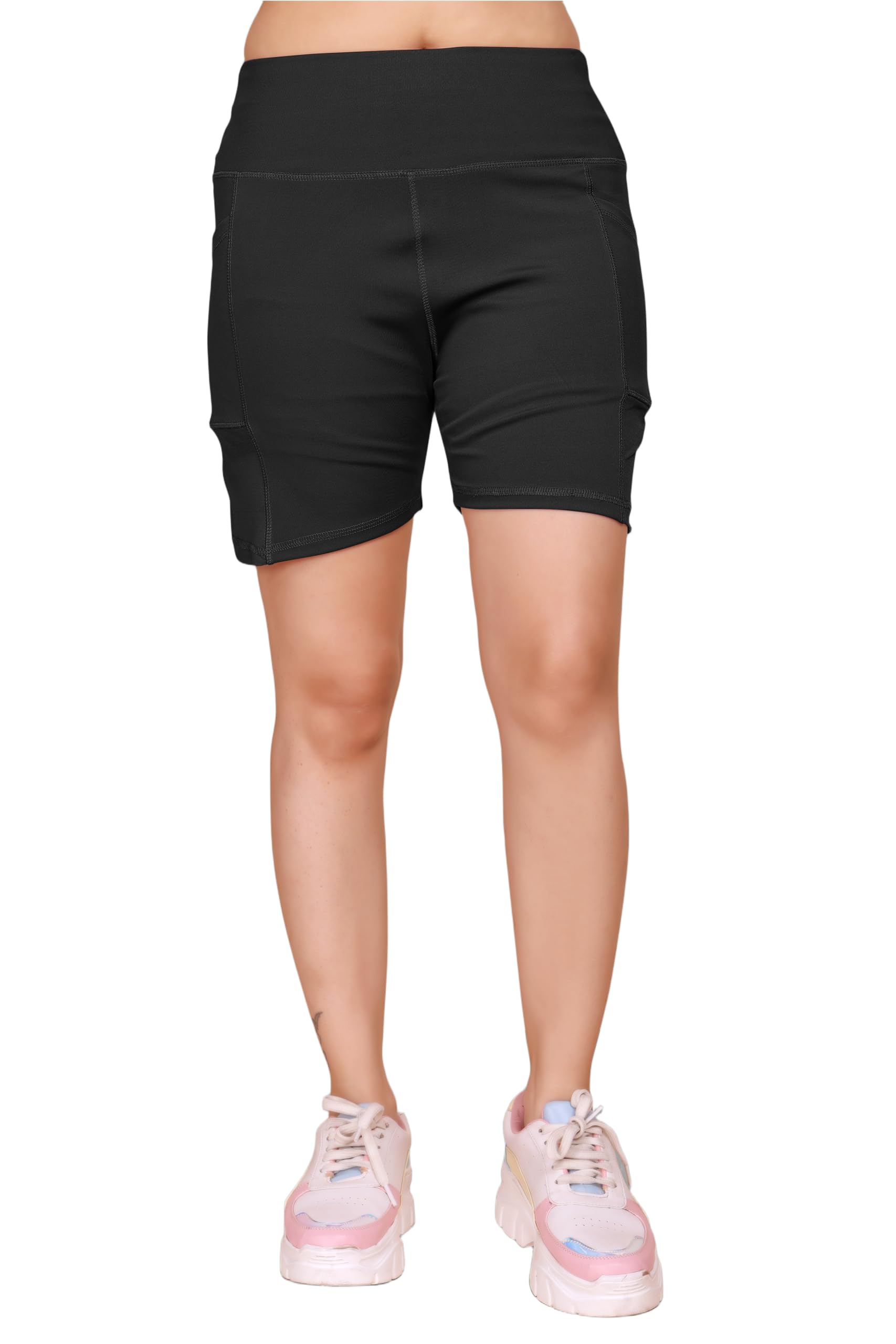 madborn creation MADBORN Women's High Waist Shorts with Pockets | Workout Shorts | Gym Shots | Squat-Proof Activewear-picture-27