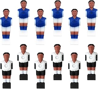 Baoblaze 12 Piezas de Futbolín para Hombres, Jugadores de Fútbol de Repuesto, Mini Figuras de Jugadores de Fútbol