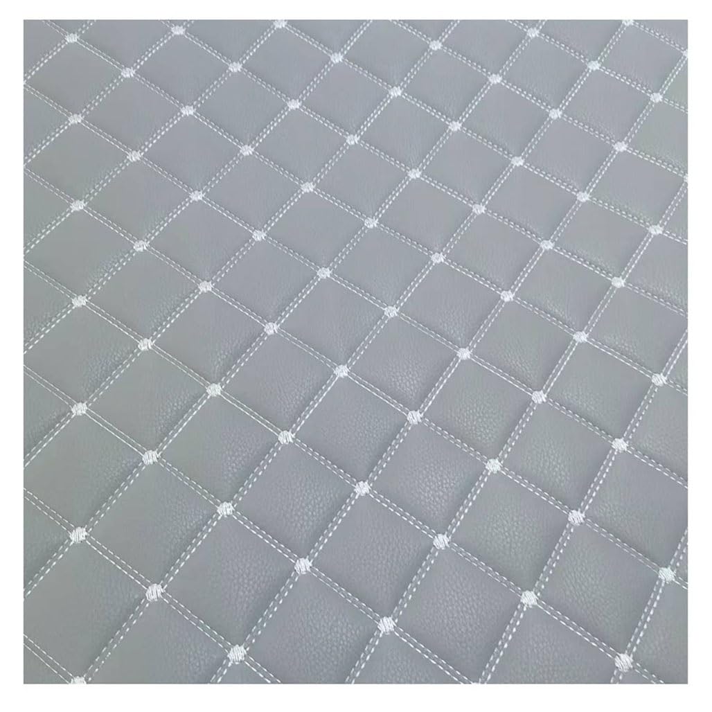 Tela de Cuero para tapizar Acolchado,Manualidades Sintetico por Polipiel Vinilo Cojines Bolso(Gray,1.6x6m)