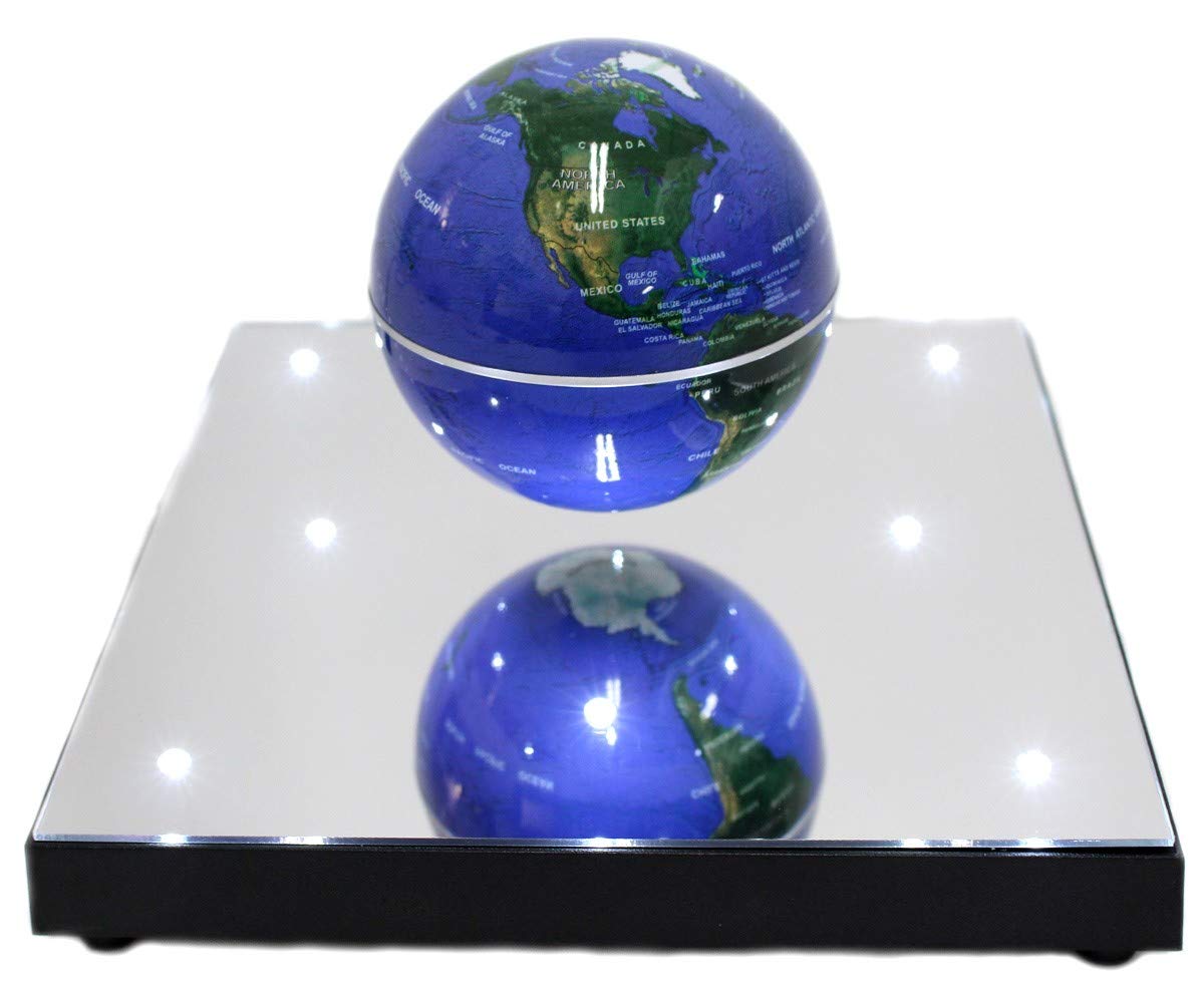Amazon.com: Magnetic Levitation Globe – Floating World Map Display for ...