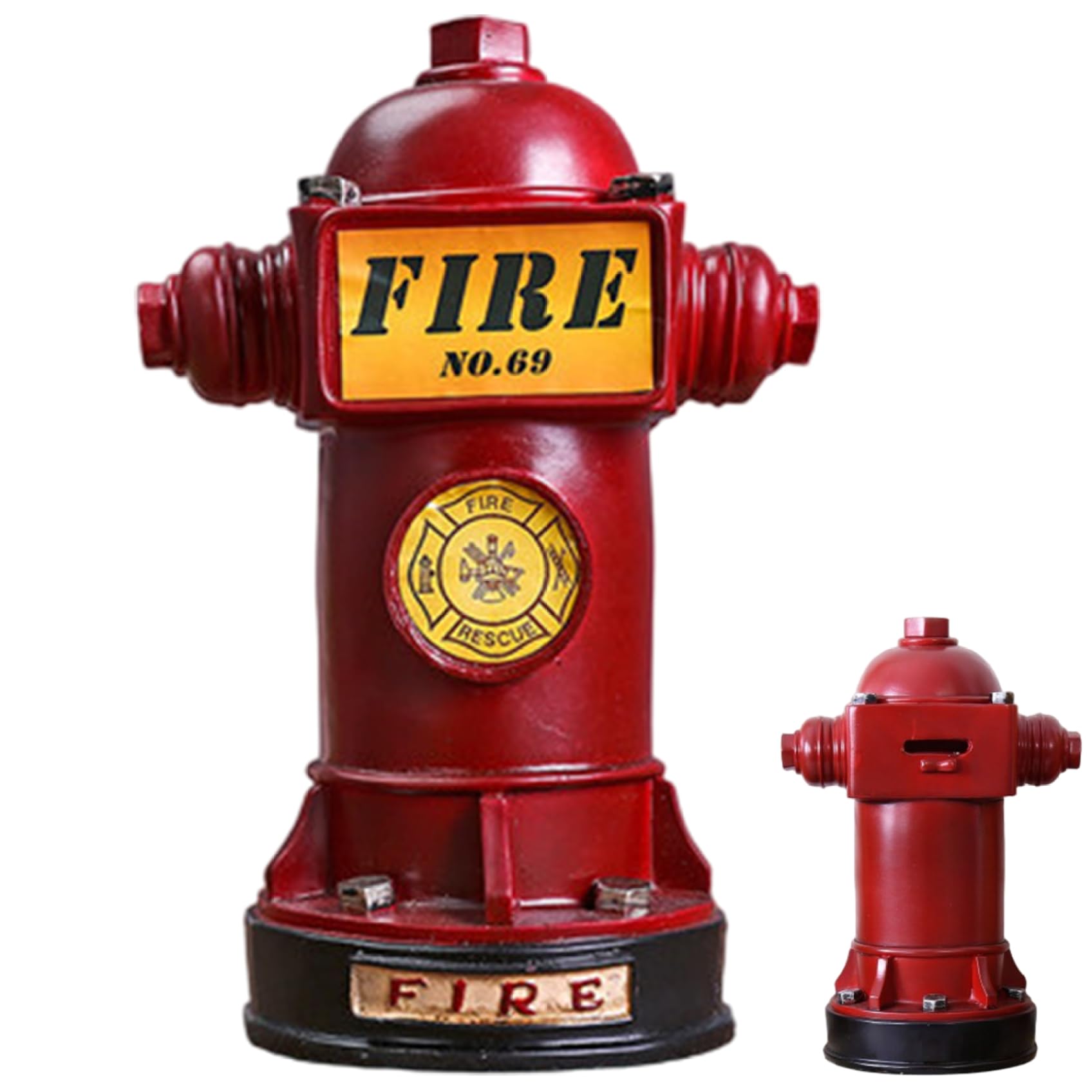 Hbbgdiy 5.9x9.5 Inch Resin Fire Hydrant for Dogs to Pee On, Fun Indoor Outdoor Pet Potty Trainer and Decorative Garden Yard Home Ornament