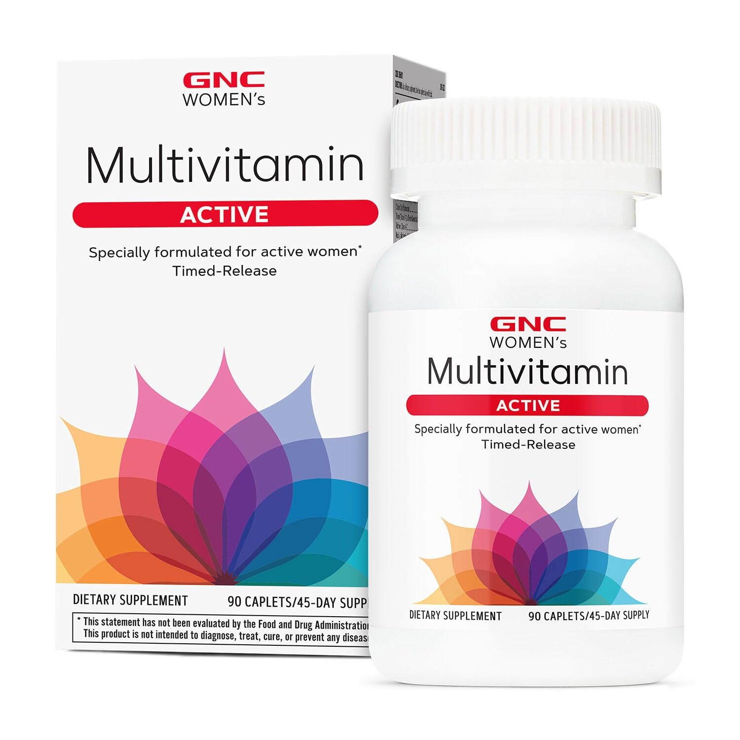 GNCWomen’s Active Multivitamin Clinically Proven for Nutrition, Exercise Recovery, Energy Production, Bone Health, Beauty, Immune, Biotin, Iron, Zinc, 90 Caplets