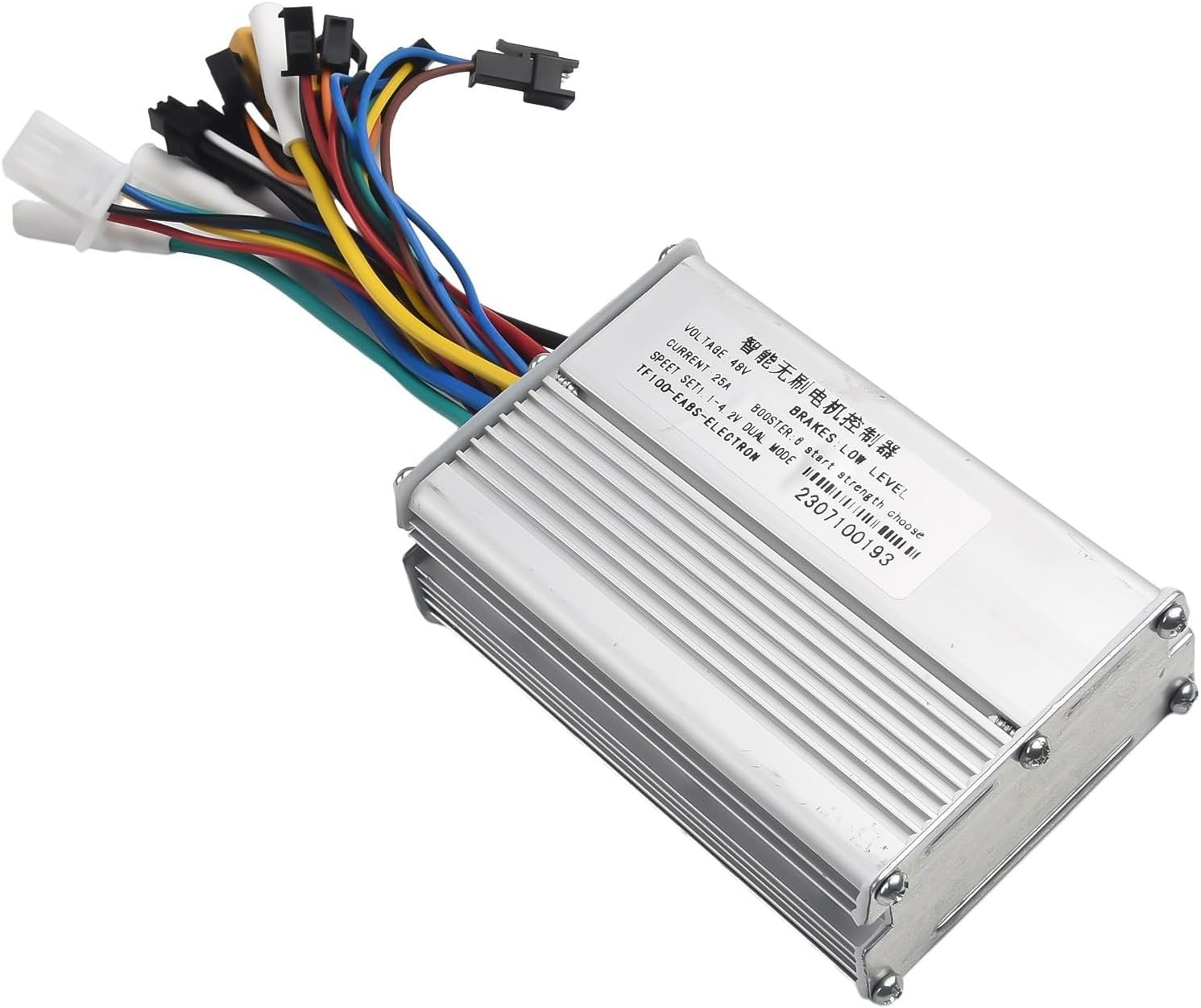 Electric Scooter Speed Controller, 25A Motor Controller with Display Screen for 10 Inch for KUGOO PRO E-Bikes, Aluminum Alloy Shell(controller)
