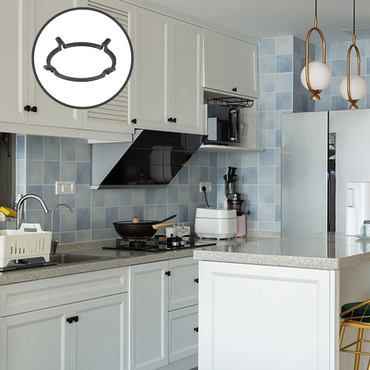 Supporto Per Wok In Ghisa - Diametro 16cm Per Fornelli A Gas - Antiscivolo E Stabile - Foto 8