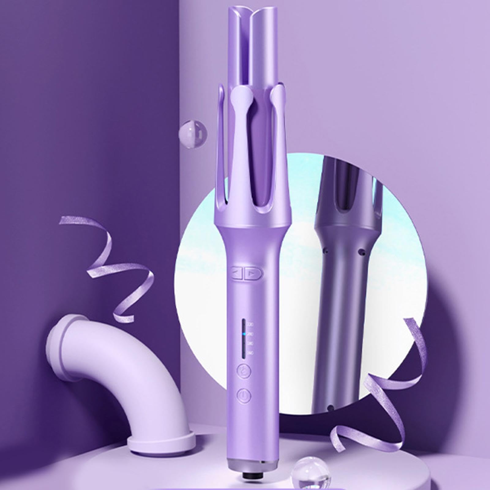 Arricciacapelli Rotante Modellatore Capelli 32mm con 4 Livelli di