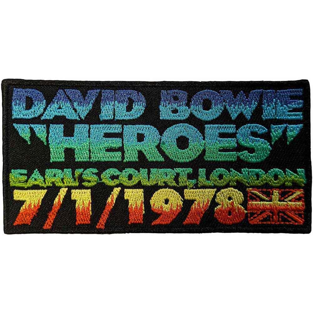 Woven patch David Bowie Heroes pour raviver la légende rock