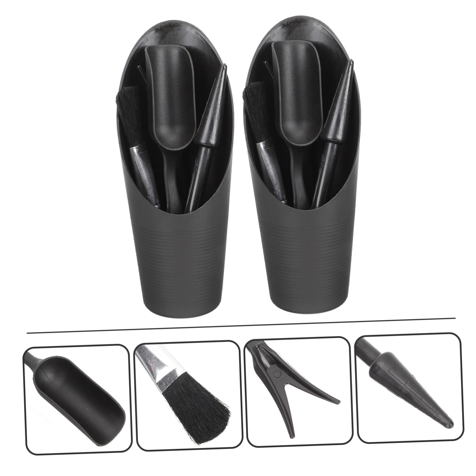 SUPVOX 10 Juegos Conjunto de Herramientas de jardín Herramienta para deshierbar Grietas Herramienta para sembrar bulbos suculentas Gadgets Herramienta de plantación de bonsáis el plastico