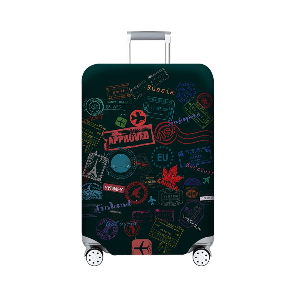 Magic ParkLuggage Cover Travel Suitcase Protective Cover Washable Suitcase Protector Case