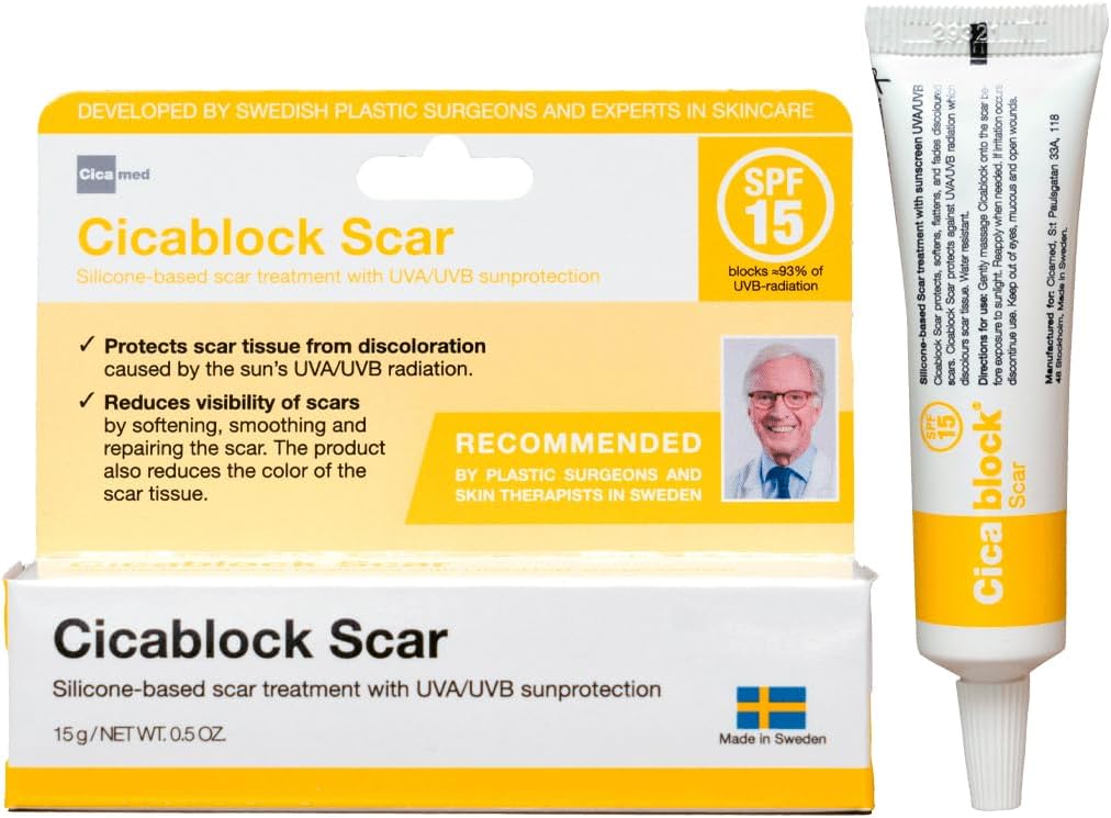 Cicablock, Scar Sun Protection UVA/UVB Sunscreen, Cicamed Organic Science