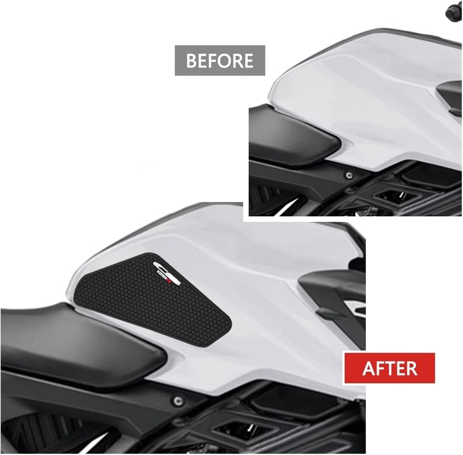 Motorcycle Tank Sticker for CB125R 2018-2025 Motorcycle Fuel Tank Pad Traction Anti-Slip Sticker Decal Gas Knee Grip Protector.