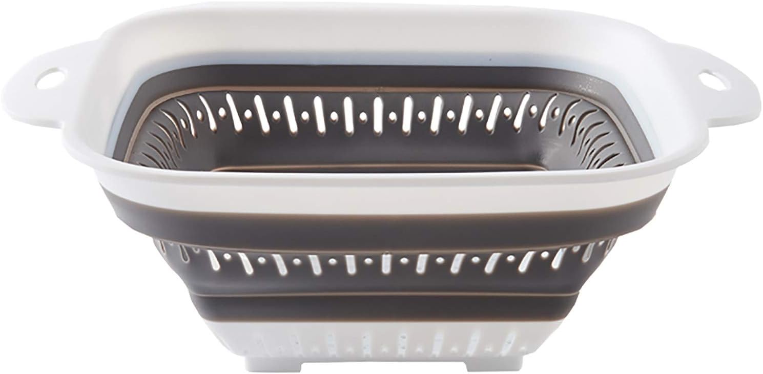 Flexible Folding Colanders with Handles, Small Foldable Kitchen Vegetable Fruit
