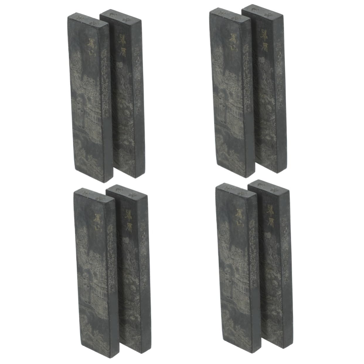 EXCEART 4 Sets Tintenstifte Kalligraphie-set Handgefertigt Traditionelle Chinesische Schreibpinsel Tintenblock 2 Stück X 4