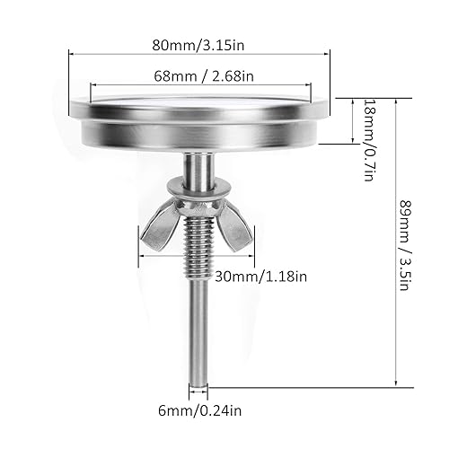 Miniatura 2 de Medidor de temperatura de horno de metal de 100-550 , tipo puntero para ahumar, barbacoa, parrilla para cocinar en el hogar, termómetro de cocina de