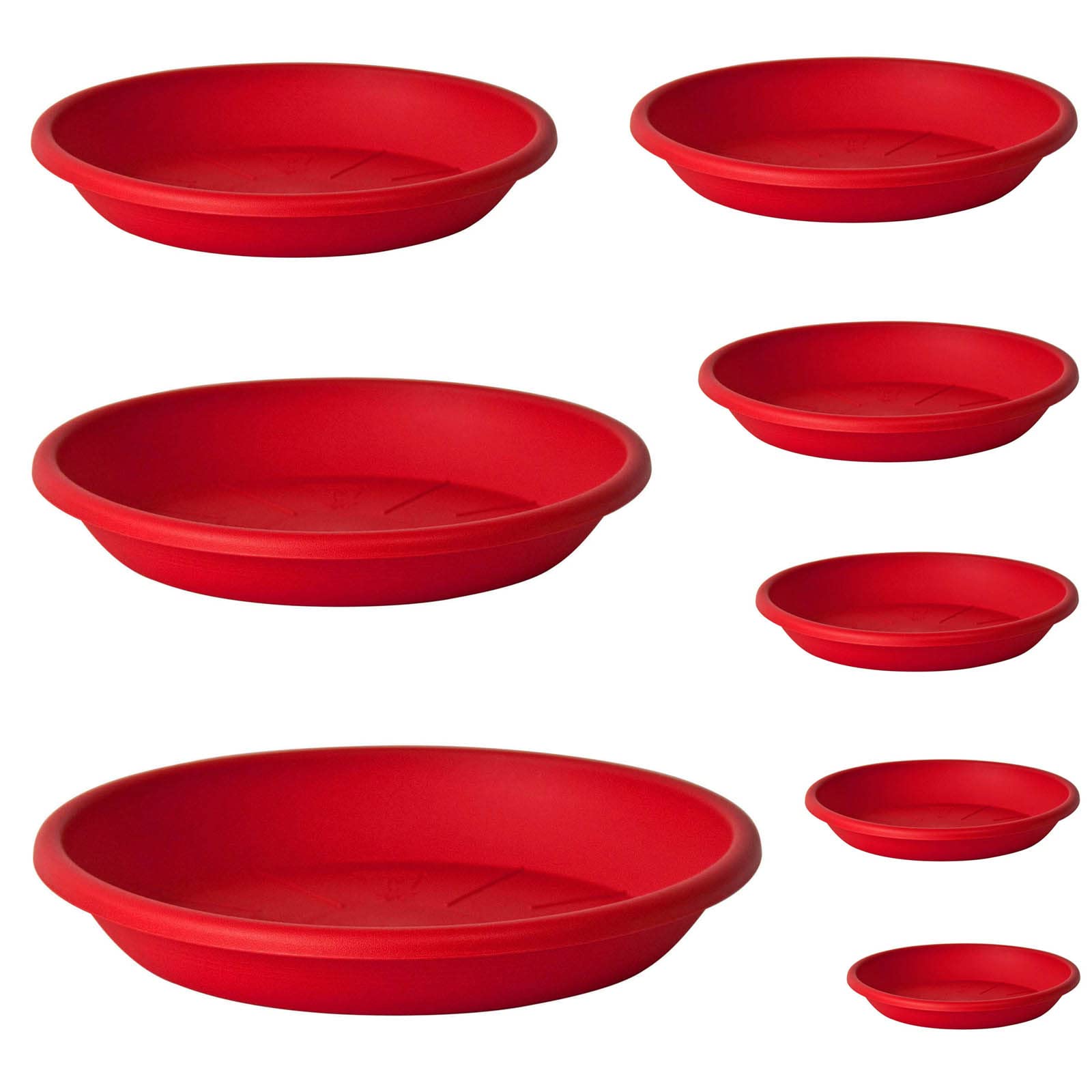 Euro3plast 1960.L2 Medea Untersetzer 82 cm Ø Kunststoff Farbe: Rot Innen- und Außenbereich
