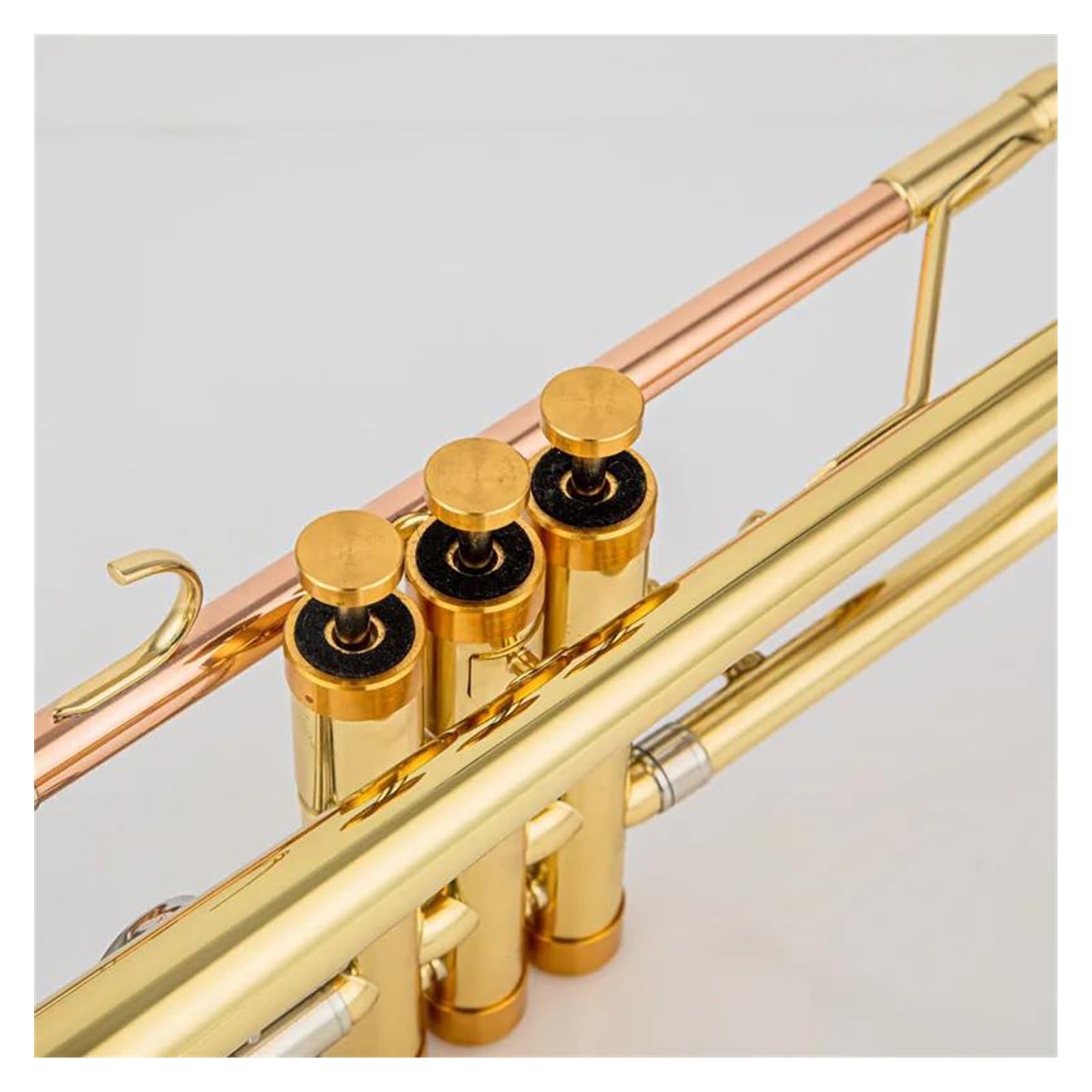 trąbka instrument Bb Trumpet B Płaskie, Mosiężne, Posrebrzane Profesjonalne Instrumenty Muzyczne Na Trąbce Ze Skórzanym Etui