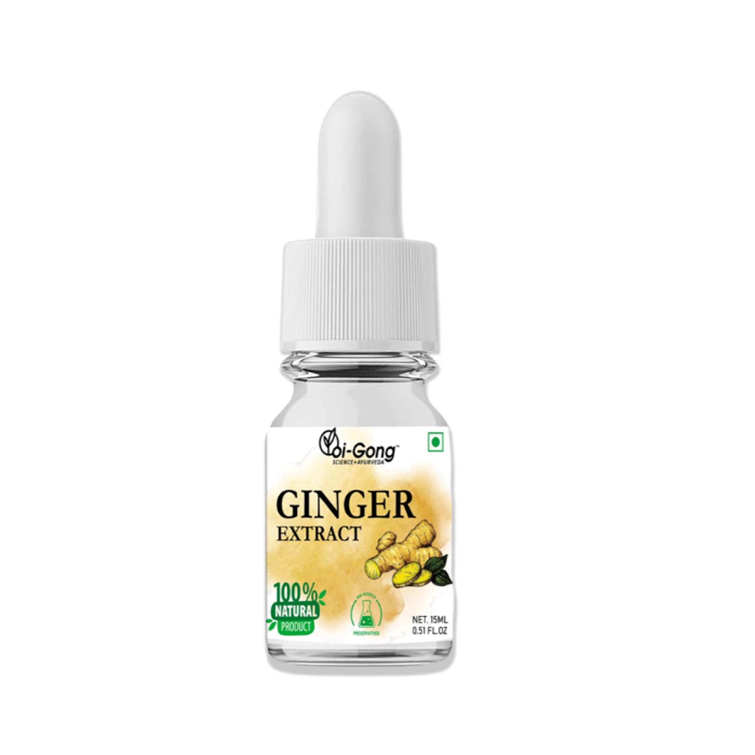 Oi-Gong Ginger (Adarak) Extract | Natural Spice For Food and Beverages | Authentic Taste and Aromatic Flavor| 15ml