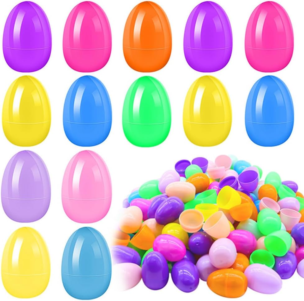 Ostereier Zum Befüllen 48 Stück - Bunte Plastikeier Osterdekoration