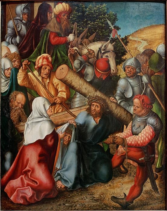 Affiche Crucifixion de Lucas Cranach l'Ancien - Impression sur Toile Salon 60x90cm