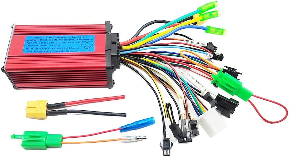 Electric Bike Electric Scooter Intelligent Brushless Square Wave Controller LCD Display 24V 36V 48V 60V 350W 250W Universal XT60