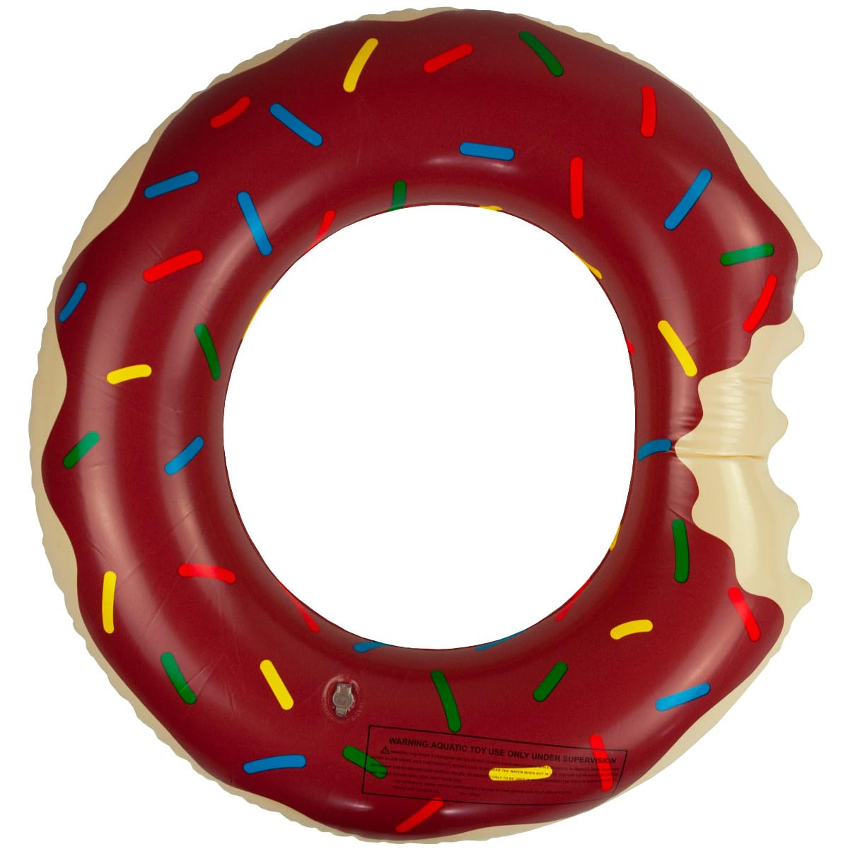 Martom Donut brązowe koło do pływania na plaży, dla dorosłych, duży nadmuchiwany pączek, koło do pływania, na lato, zabawka wodna dla dzieci i dorosłych