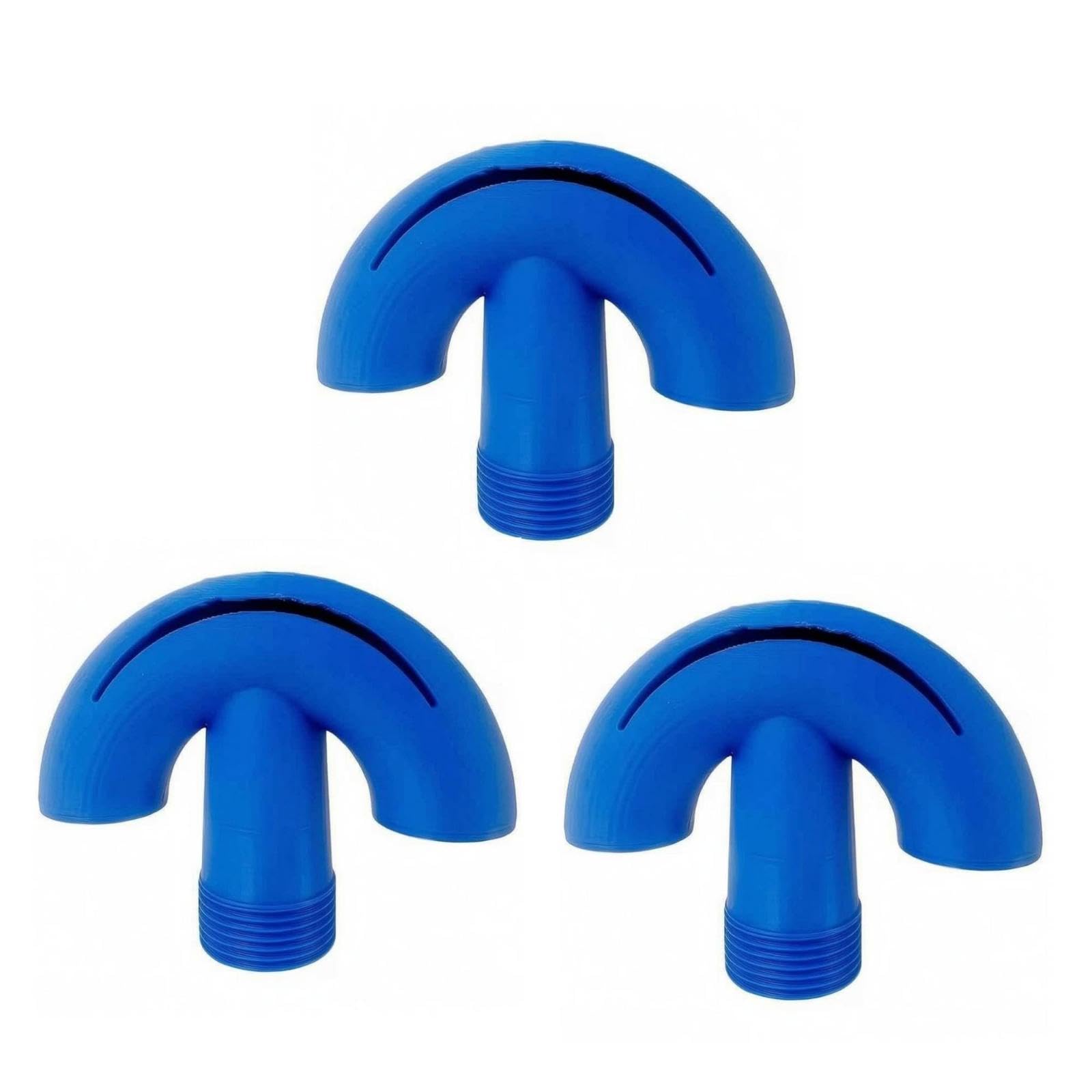 3 Pieces Pool Fountain Nozzle Curved Fan-Shaped Fountain Nozzle Water Decor Smooth Molded Compact Blue-image-43
