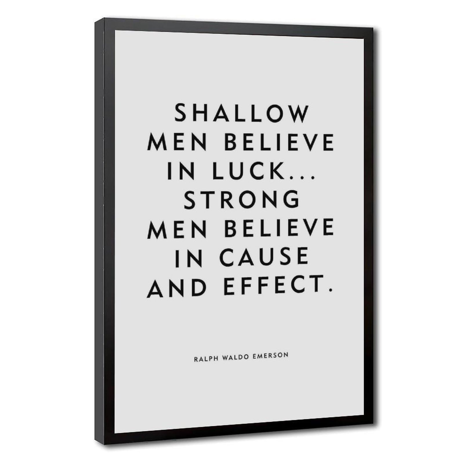 ELKPDOE About Luck Poster Motivational Quotes