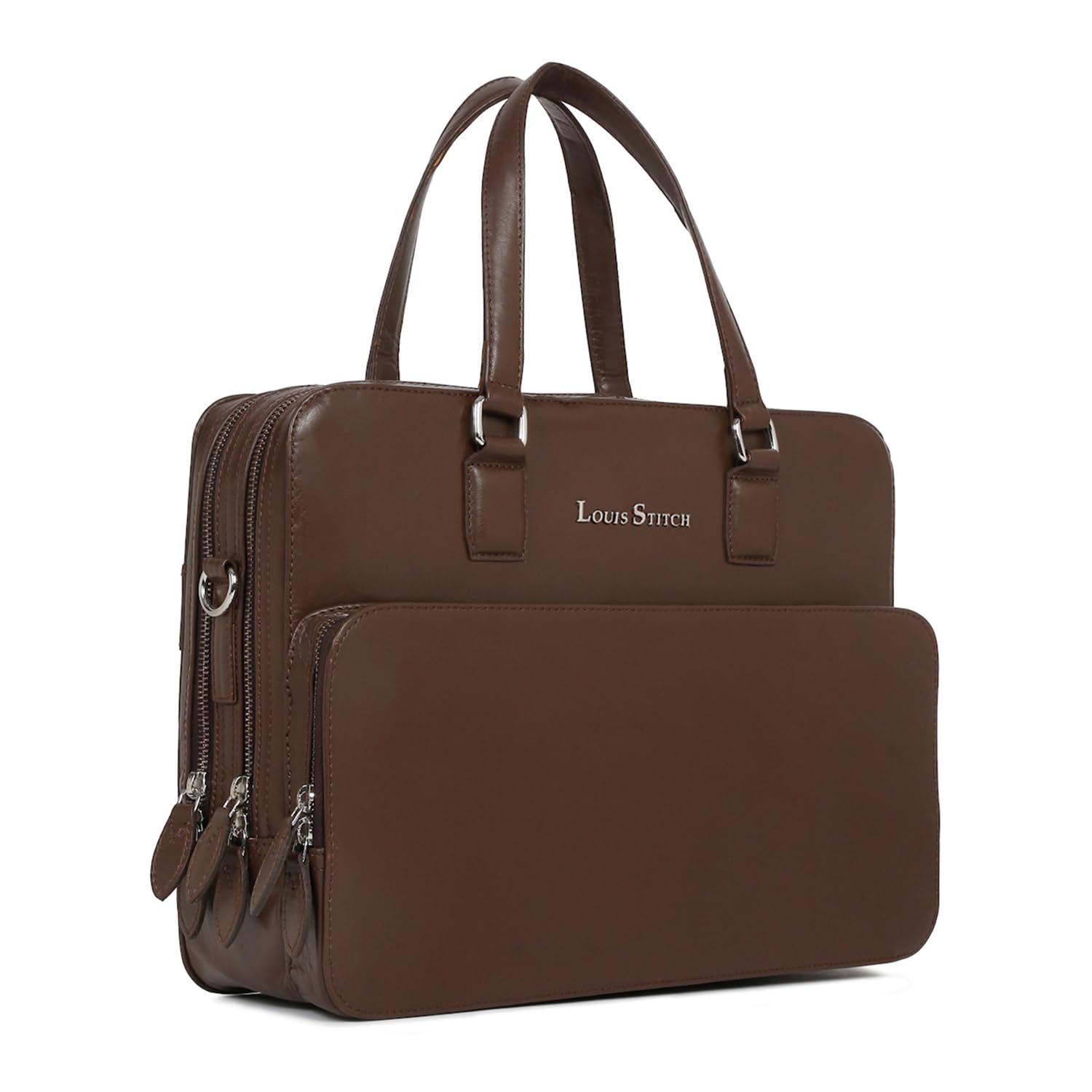 LOUIS STITCH Mens Brown Italian Leather Laptop Bag Multifunctional Executive Briefcase with Shoulder Strap Work Formal Office Travel Business (LB-FSC-BB) (B0CGM8GK58) Amazon Price History, Amazon Price Tracker