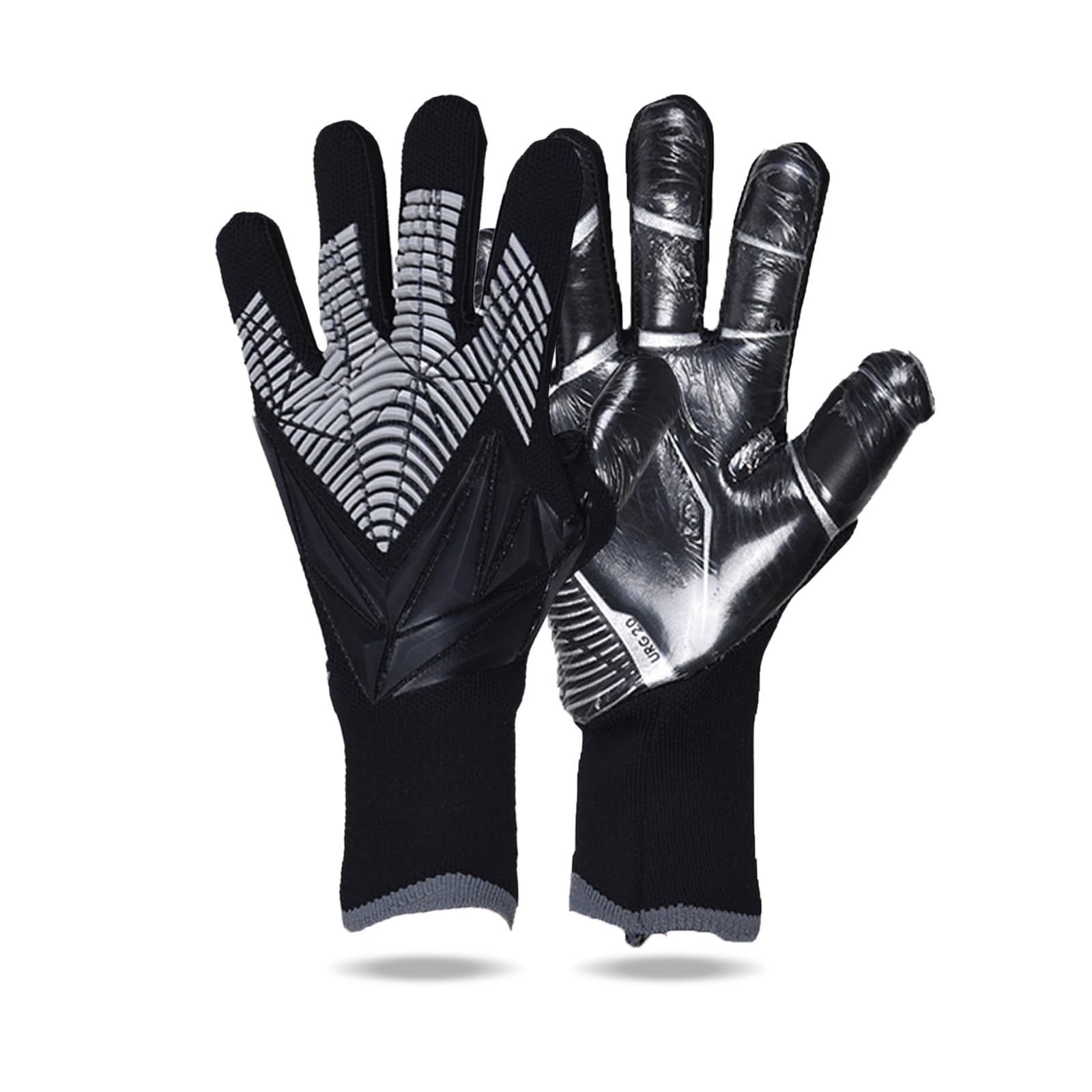 Guantes de Portero Futbol para Niño Con Palma de Látex Antideslizante, Transpirables y Resistentes a la Abrasión, Talla 6/7/8/9/10