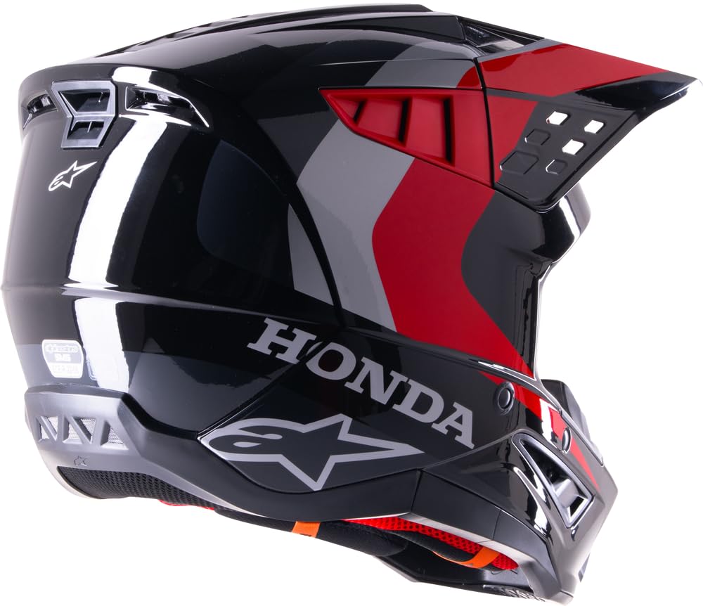 Amazon.com: Alpinestars 8308123-1333-XS: Honda S-M5 Helmet Black