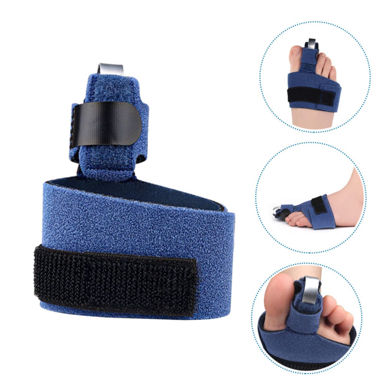 4pcs Breathable Toe Splint for Big Toe Comfortable Shoes Reduces Stiffness