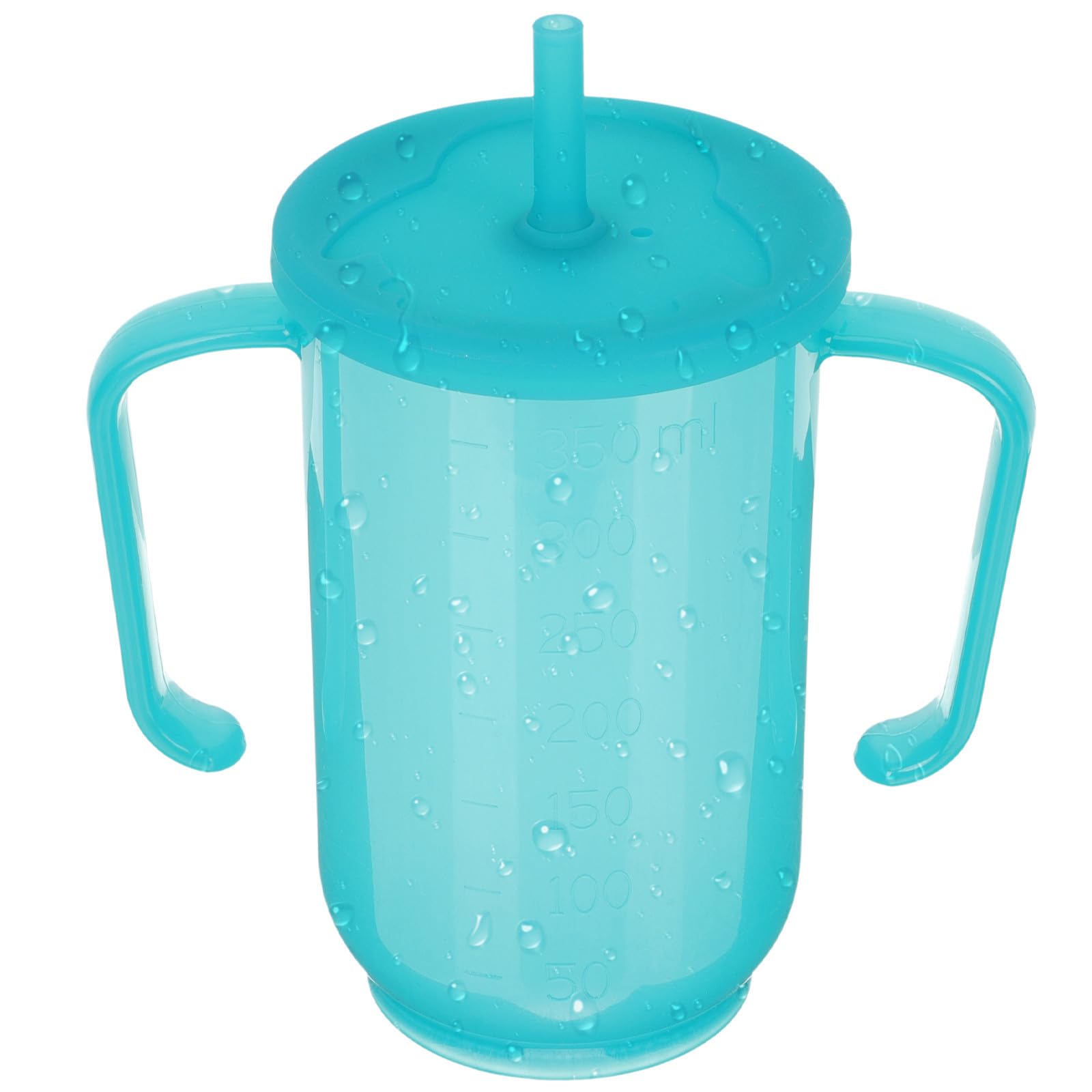 CRAFTHROU Vaso para Alimentación Líquida Doble Asa y Plástico Resistente, Fácil de Agarrar, Adecuado para Pacientes Postrados en Cama y Personas Mayores