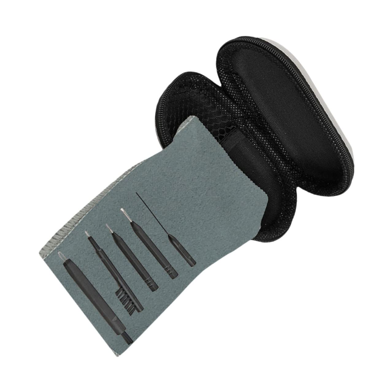 COLLBATH 7pcs Hearing Aid Accessories Cleaning Care Kit Brush Ear Cleaning Tool Straw Cleaner Brush