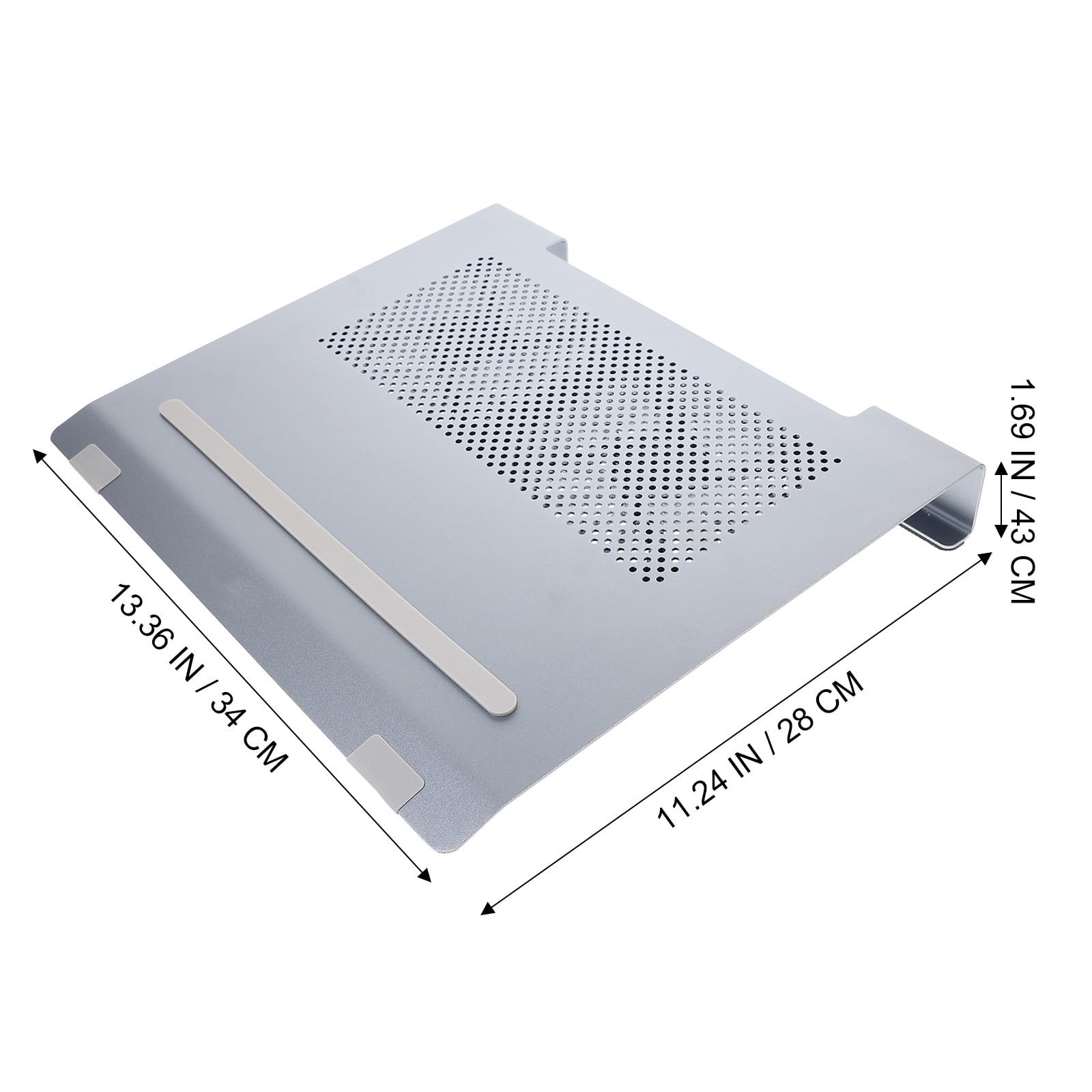 DECHOUS Base de Refrigeración y Aleación de Aluminio para Portátil Ventilador LED Soporte Ergonómico para Portátil Fresco y Cómodo, Adecuado para Fiesta Verano