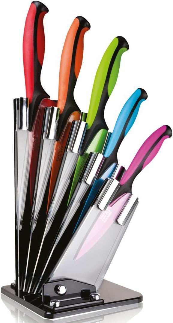 Taylors Eye Witness 5 Piece Dexterity Coloured Knife Block