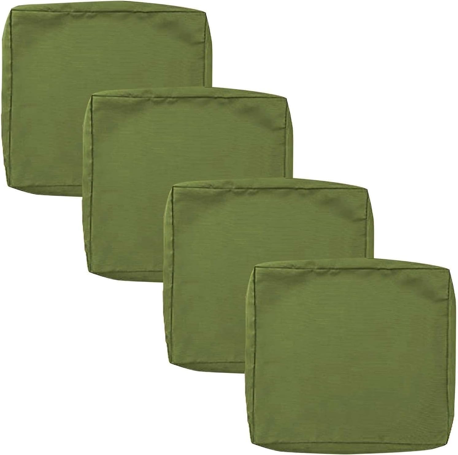 Housses de coussins de siège patio Color18 lot de 4 - Extensibles 33x65x10cm pour extérieur