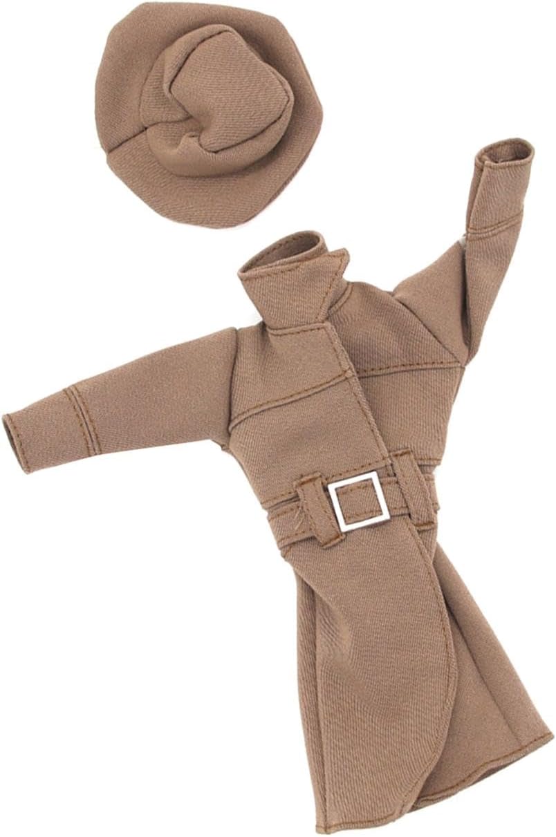 1/6 Female Action Figures Clothes Doll Clothes Outfit Costume for 12 Inch Action Figure, Brown