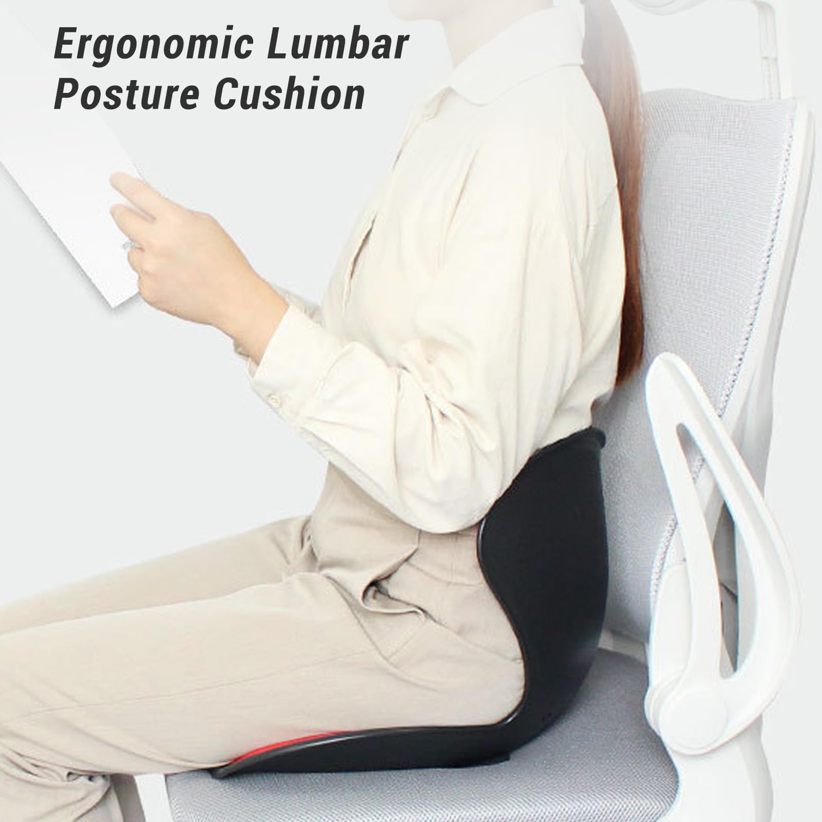 Ergonomic Poduszka Lędźwiowa do Biura i Foteli Samochodowych