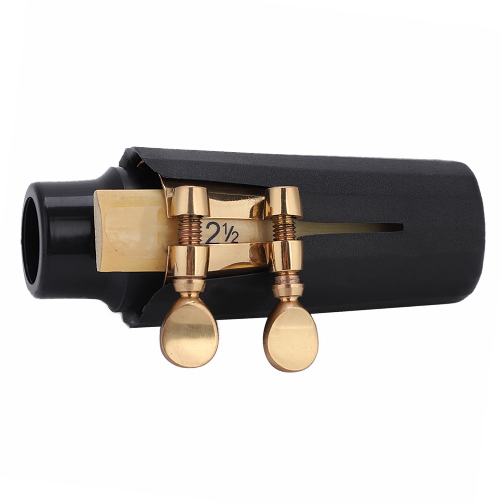 5-in-1 Saxophon Mundstück Set – ABS Mundstück Mit Kappe, Metall-Schnalle, Reed & Pads – Für Sopransaxophon, Ideal Für Anfänger & Profis