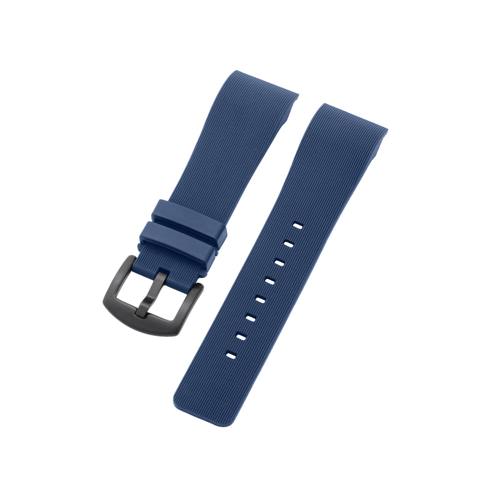 Compatibile con cinturino Cartier Watch da 23 mm, cinturino di ricambio in morbida gomma siliconica per Santos serie 100, blu
