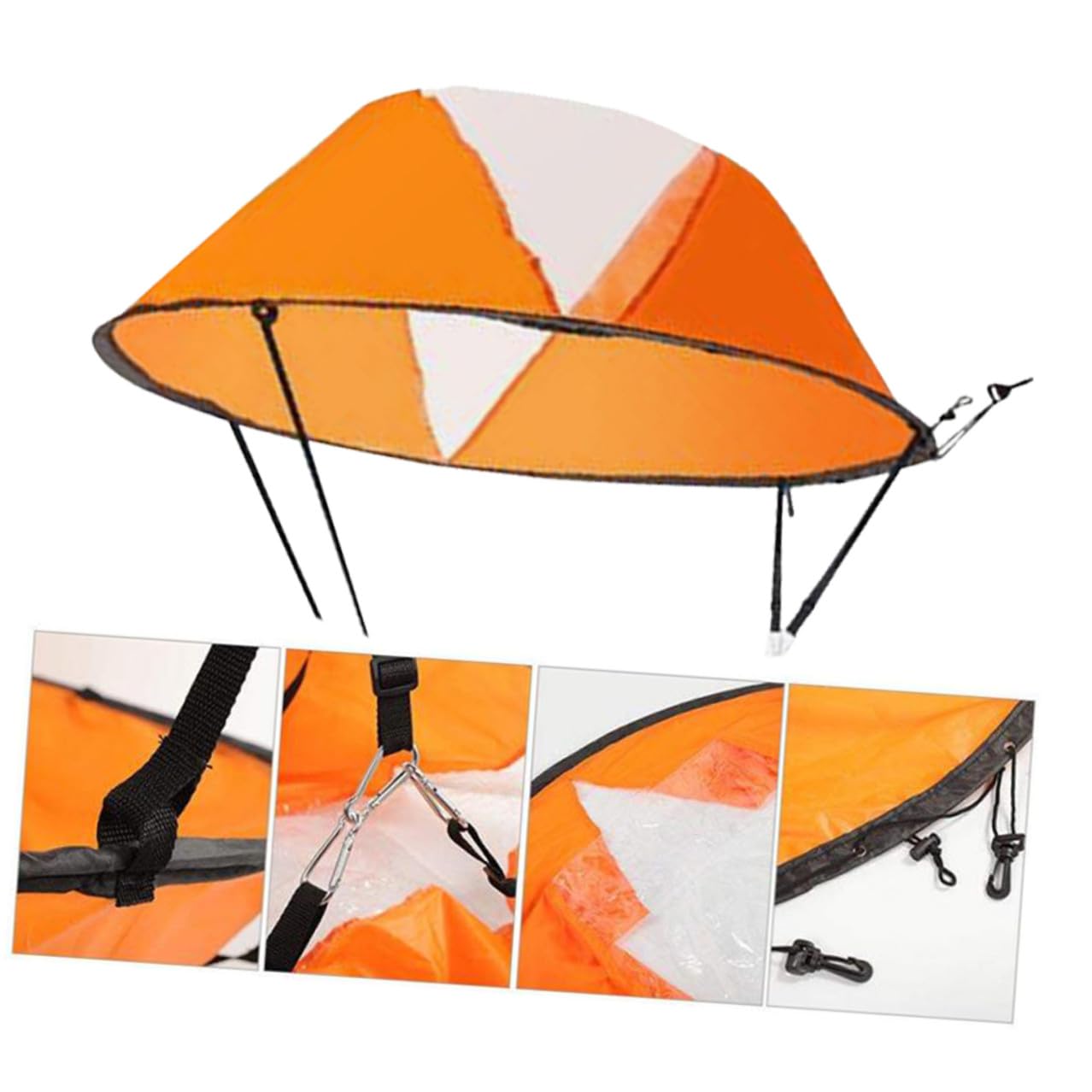 Gatuida Sail de Viento para Kayak Plegable de PVC con Clips, Fácil de Usar y Montar, Adecuado para Canoa Inflable y Navegación Recreativa Portátil