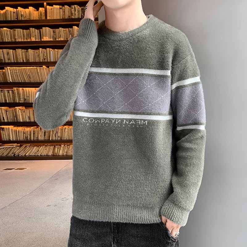 Men's Loose Knitted Undershirt Sweaters for Teenagers2
