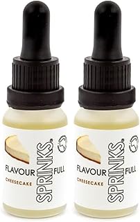 Sprinks Cheesecake Flavour 15ml - Premium Oil Soluble Flavours | Baking Flavour Oil | Intense Fruit Flavour | Flavour Drop...