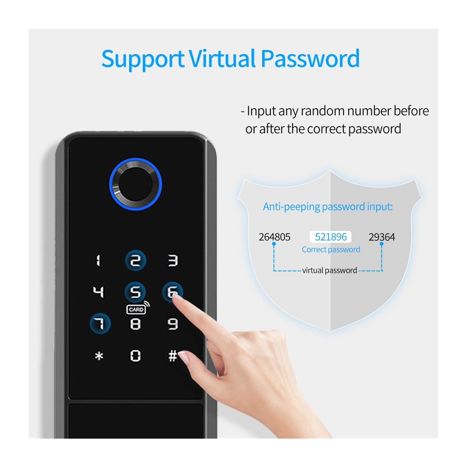 Cerradura de Puerta Inteligente TTLock, Resistente al Agua IP65(VD08 no Water)