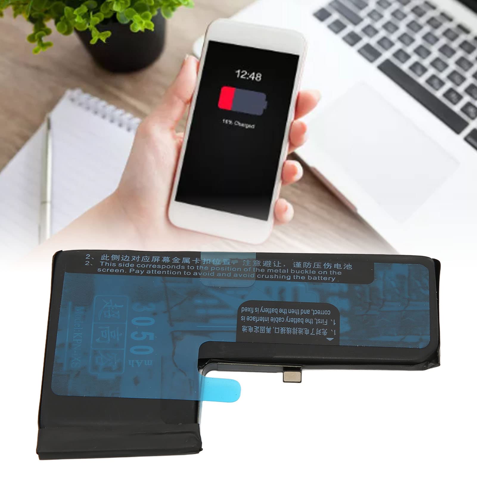 Cocoarm Graphene Batteria Telefono Sostituzione per IPhone X Series (#3)