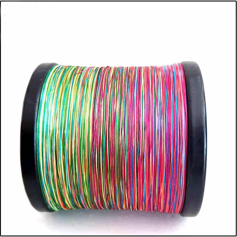 9-Strand Braided Fishing Line - High-Vis, Zero Stretch, Super Strong, Abrasion Resistant. 300/500 Yd Spools for Saltwater & Freshwater. Ideal Gift for Anglers. (15lb 300yd)